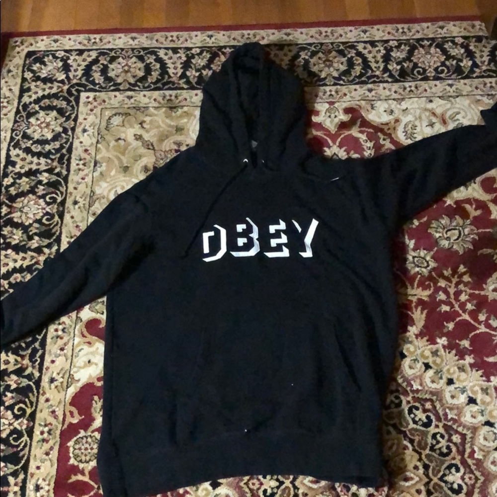Black obey hoodie